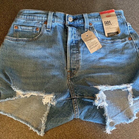 Levi's 501 High Rise Shorts - Picture 1 of 12